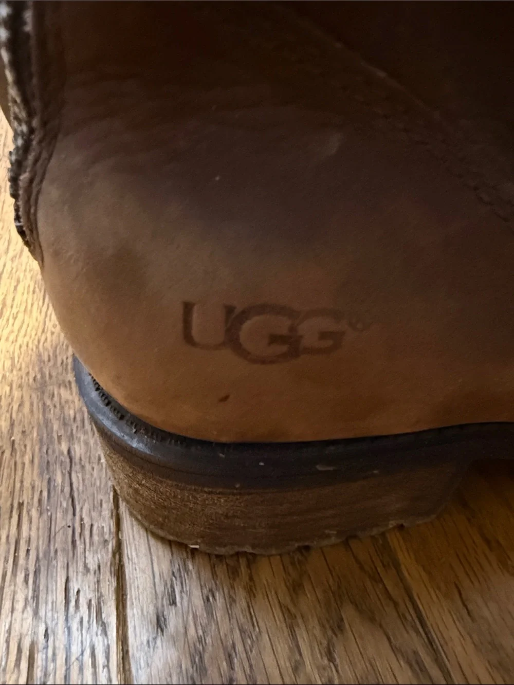 UGG Brown Leather Riding Boot